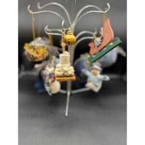 Blue Snowman Assorted Ornament Lot